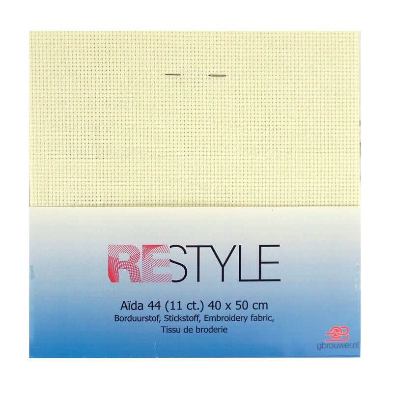 borduurstof Aida 44/ 11 count - 40x50 cm ecru