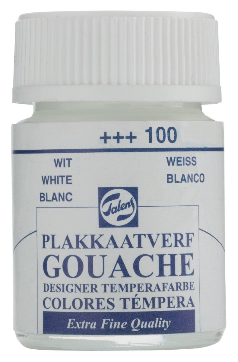 Plakkaatverf - extra fijn - 16 ml - wit
