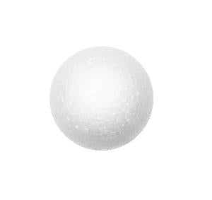 Piepschuim bal - 6 cm