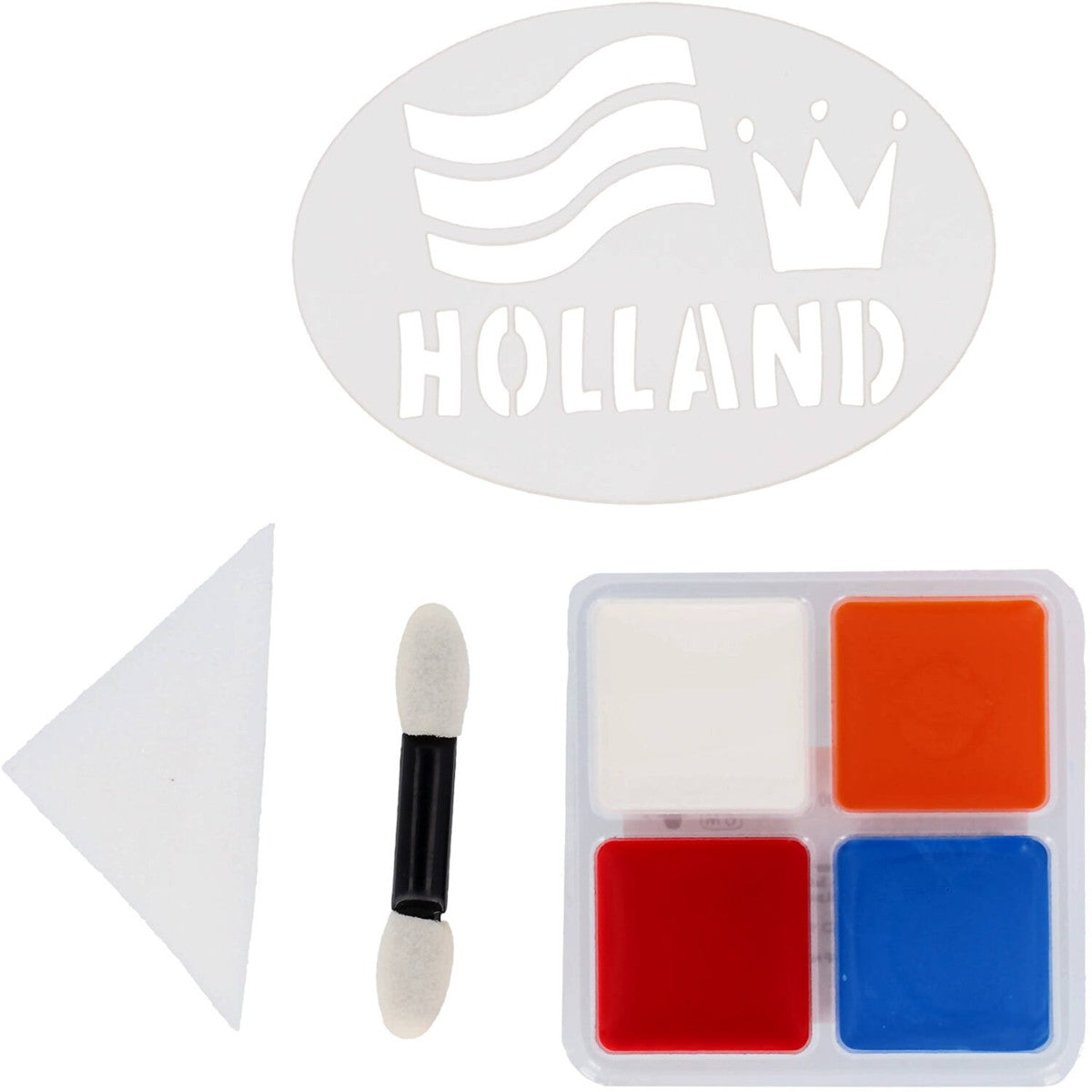 Schminkset Holland - 4-delig - inclusief sjabloon
