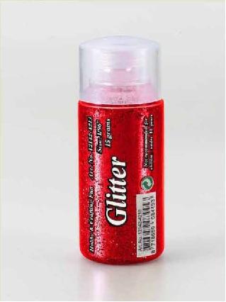 Glitters - 15 gram - rood