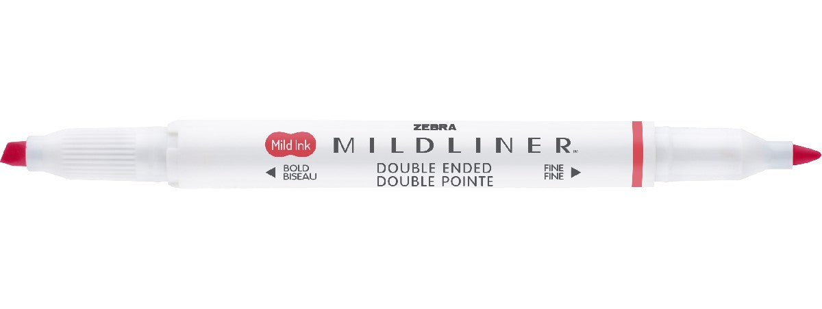 Zebra Mildliner - highlighter - rood