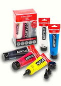 Amsterdam acrylverf set - 5x 120 ml + 3 doseertuitjes