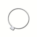 Metalen ring - 10 cm - wit