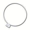 Metalen ring - 20 cm - wit