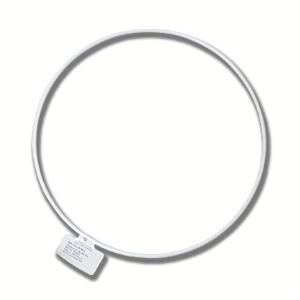 Metalen ring - 20 cm - wit