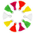 Sieradenkwastjes - 20 mm - neon