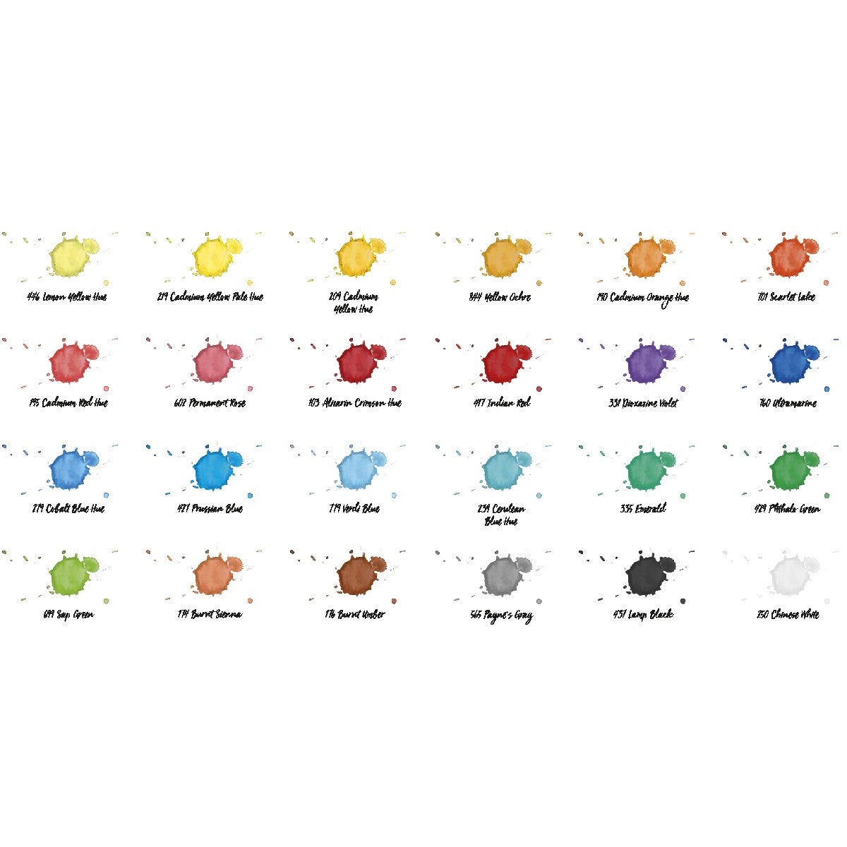 Panduro set aquarelverf - 24 kleuren