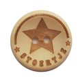 houten knoop 4 stuks - 20 mm 'Stoertje'