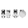Oorclips - 10 stuks - zilverkleurig