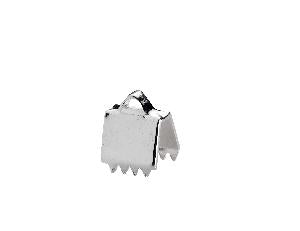 Koordklemmen - 5 mm - 10 stuks - zilverkleurig