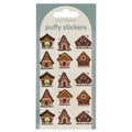 Puffy stickers - 15 stuks - gingerbread houses