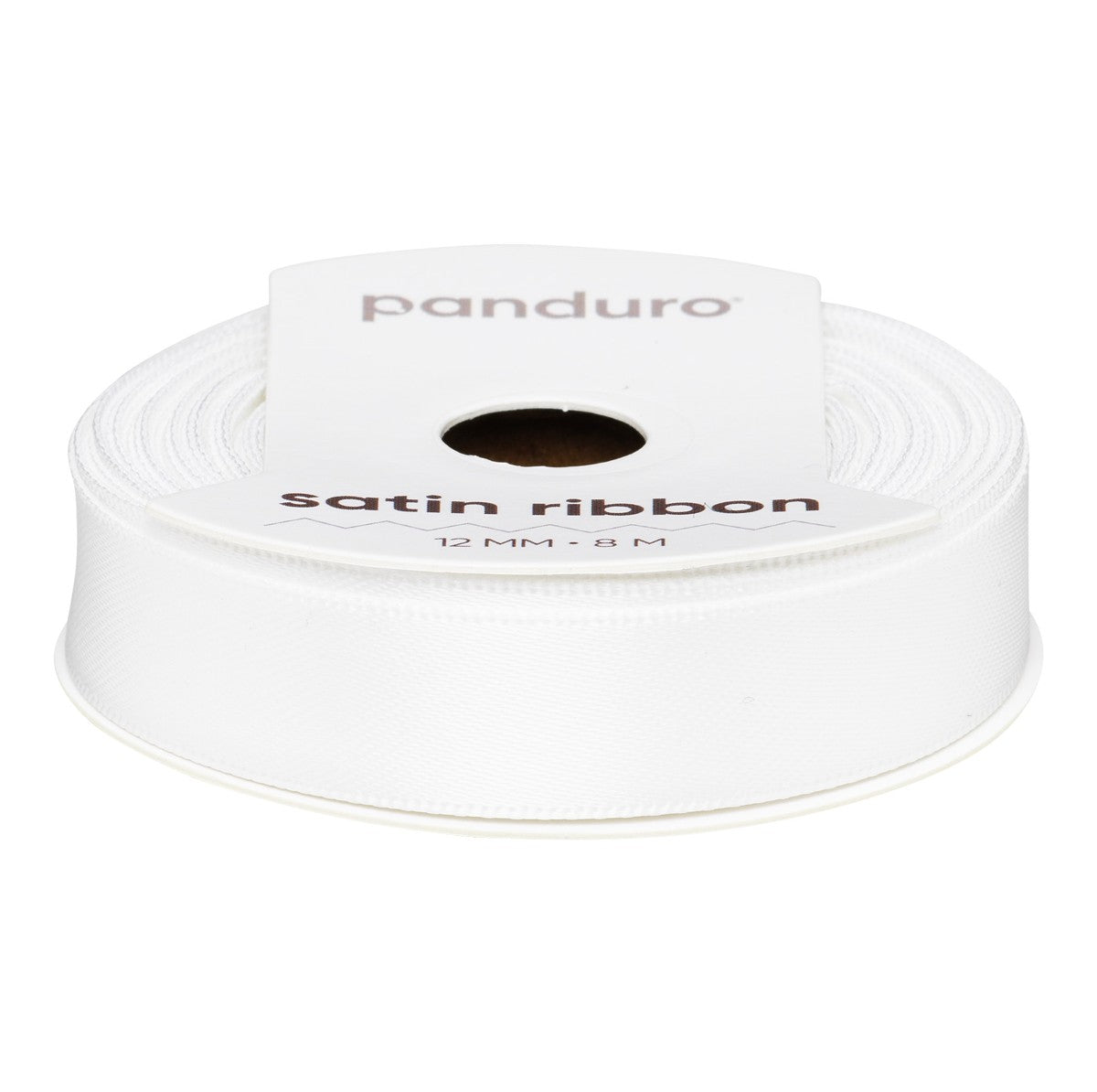 Satijnlint - 12 mm - wit