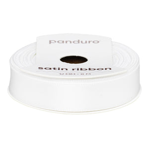 Satijnlint - 12 mm - wit