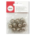 Belletjes - 15 mm - 10 stuks - zilverkleurig