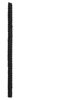 Nylon koord - 20 meter - 1 mm - zwart
