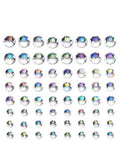 Strass stickers - kristal regenboog