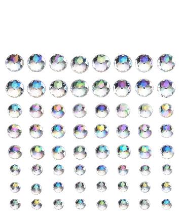 Strass stickers - kristal regenboog
