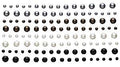 Plakparels 120 stuks- Zwart/wit/bruin/grijs