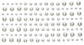Plakparels 120 stuks- Wit