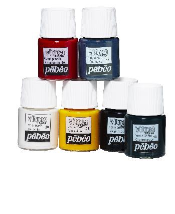 Glasverfset Basis 6x 20 ml
