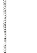 schakelketting 8 mm - 1 meter zilverkleurig