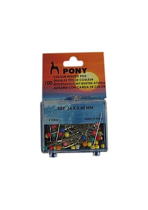 Pony kopspelden - 34 stuks - 0.6 mm