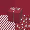 Cadeaupapier set - 5 stuks - kerstrood
