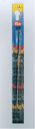 Prym haaknaald - staal - 14 cm - 2,5 mm