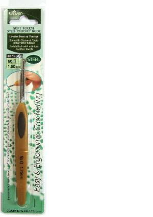 Clover haaknaald - ergonomisch - staal - 1,5 mm