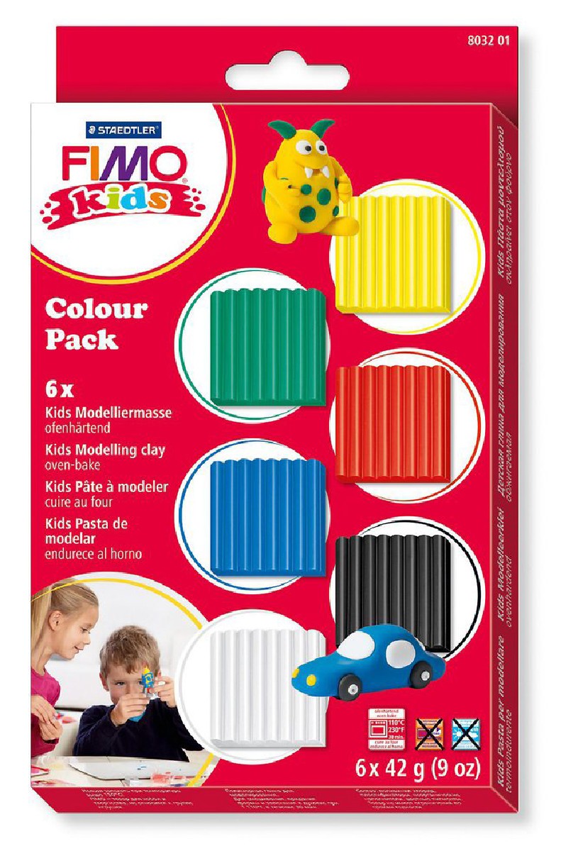 FIMO Kids set - 6 kleuren - basis
