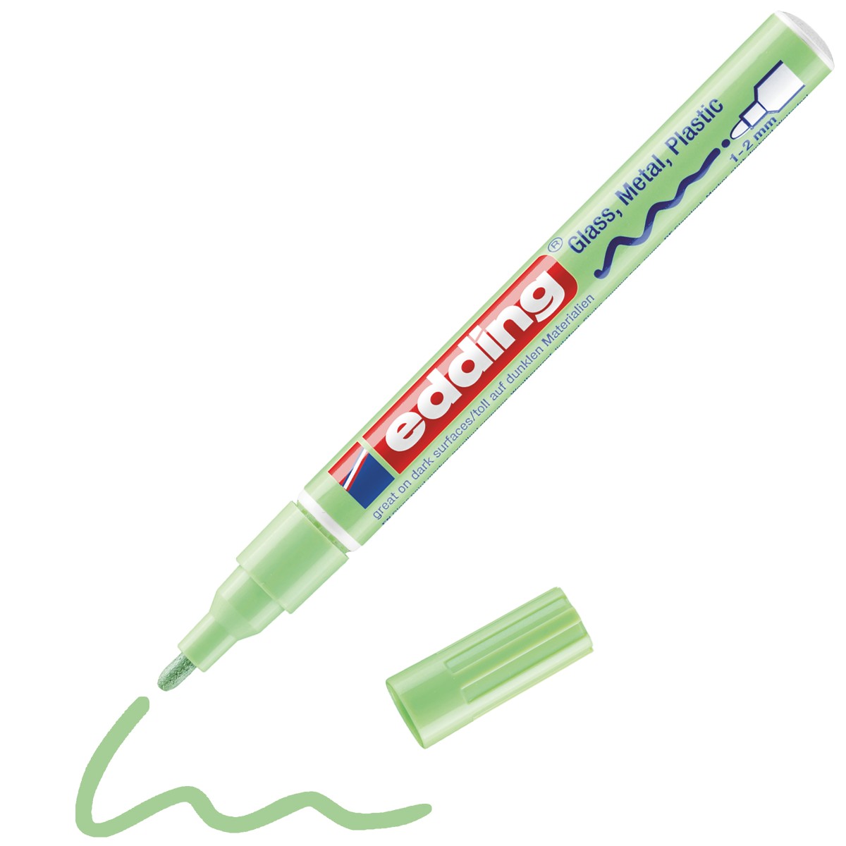 edding 751 lakmarker - glans - 1 tot 2 mm - pastel groen