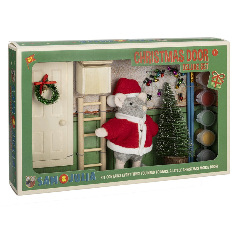 Het Muizenhuis - miniatuur kerst deur deluxe