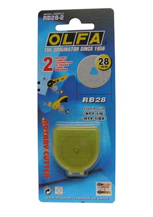 Olfa reservemesjes voor roteermes - 28 mm