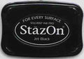 StazOn stempelkussen - permanent - jet black
