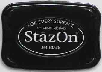 StazOn stempelkussen - permanent - jet black