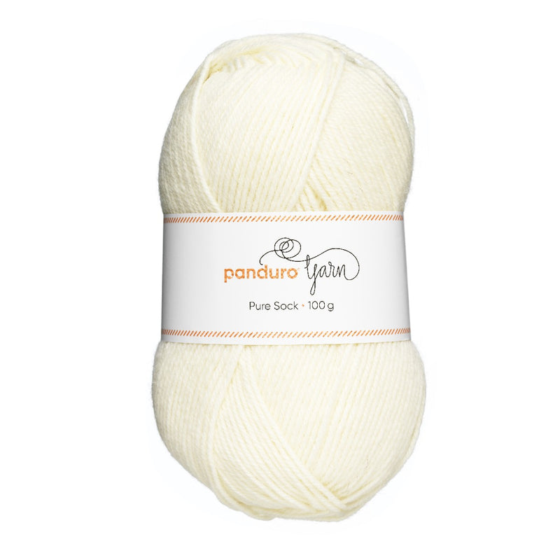 Panduro garen Pure Sock - wit
