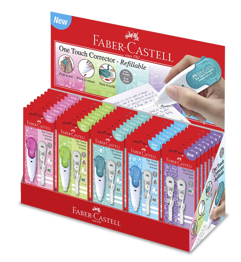 Faber-Castell One Touch correctieroller - incl. 1 navulling