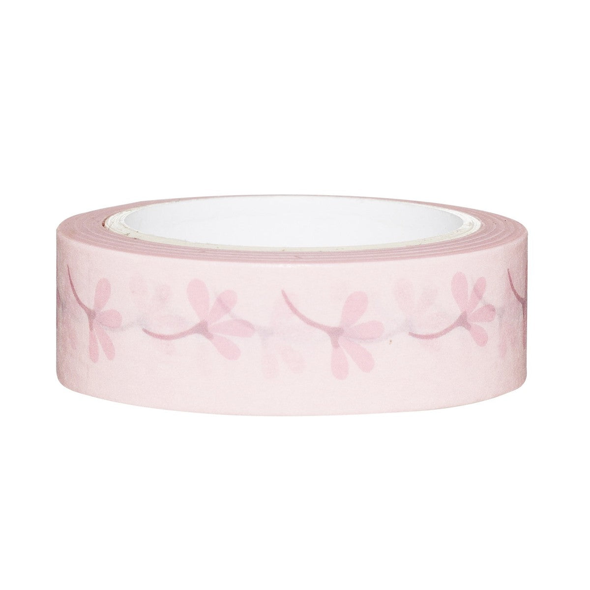 Panduro papertape - 10 meter - roze bloemen