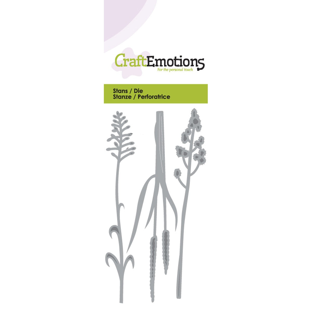 Snij- en embossingmal bloeiend gras
