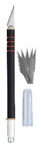 Penmes met rubber handvat
