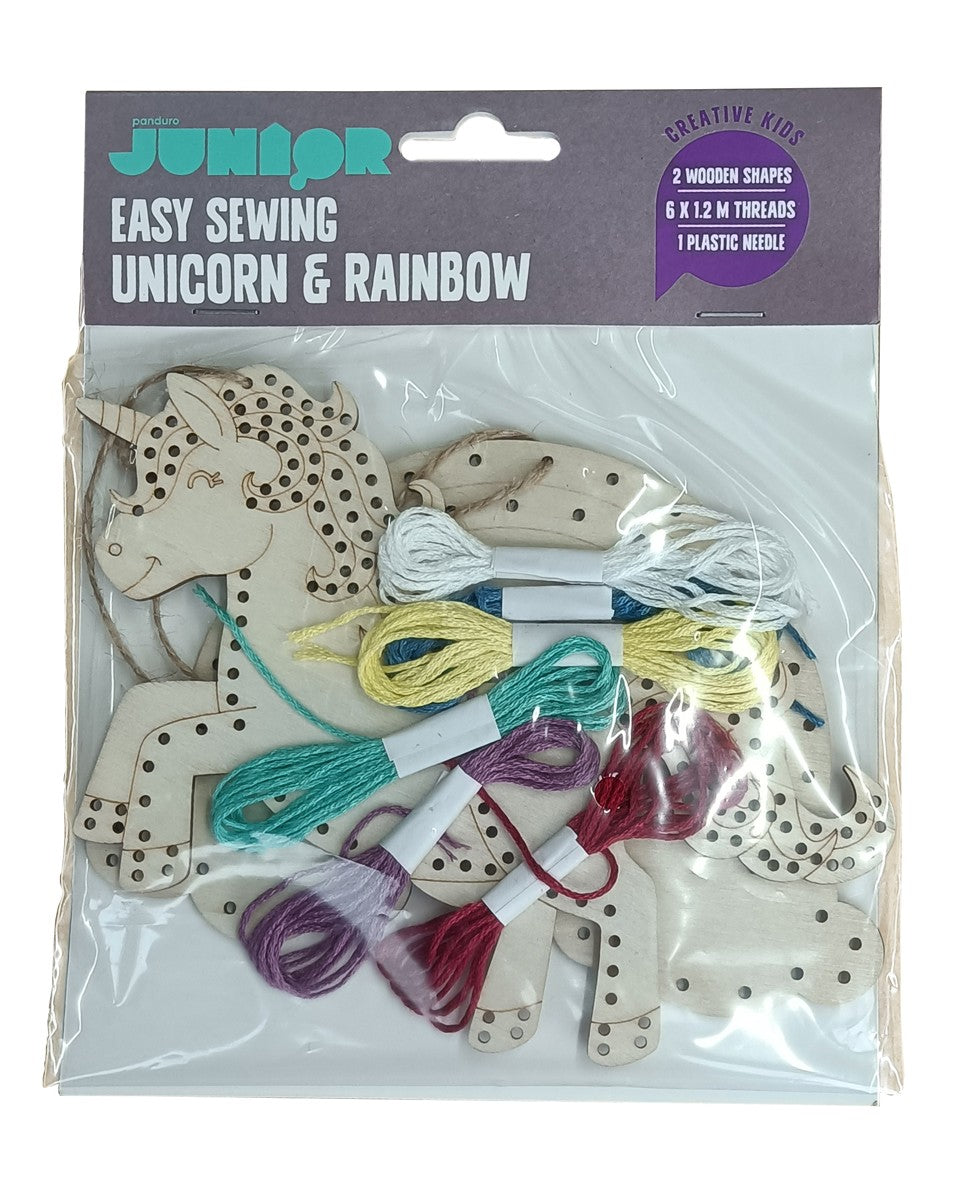 Panduro Junior DIY kit - eenhoorns borduren