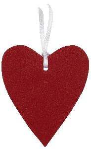 Tags hart - 24 stuks - rood