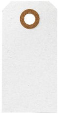 Tags wit - 20 stuks - 8x4 cm