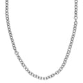 Ketting - verzilverd - 80 cm