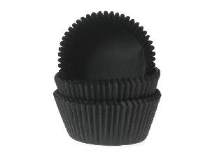 House of Marie - baking cups - zwart
