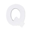 Letter karton Q- Wit 10 cm