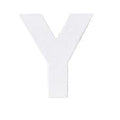 Letter karton 10 cm/ Wit- Y