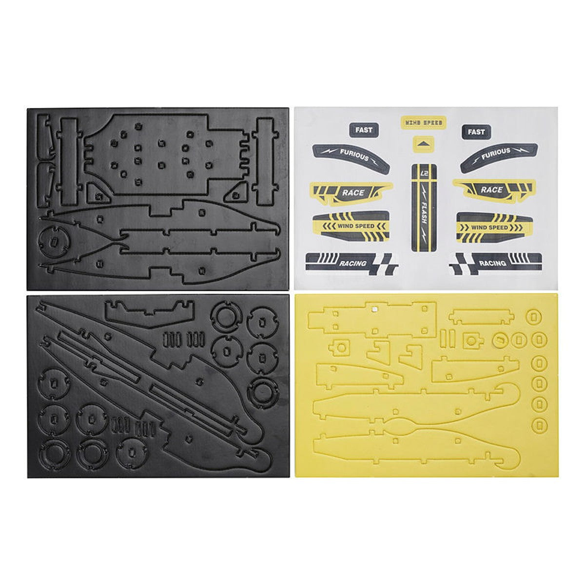 Panduro Kids DIY kit - foam race car