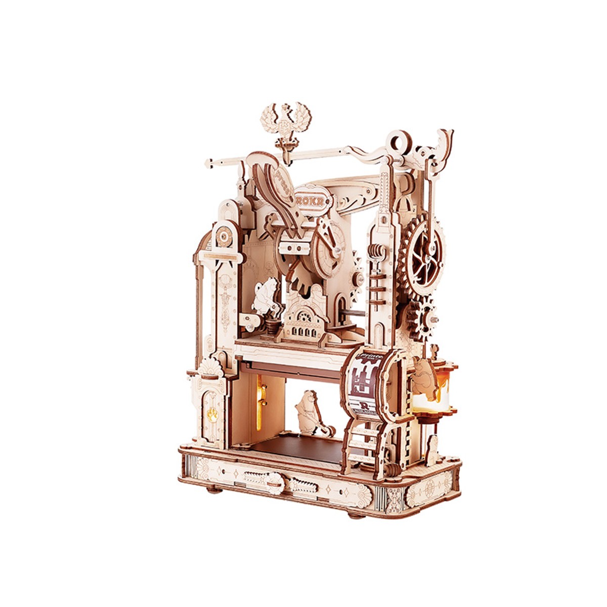 Robotime houten 3D puzzel - Classic Printing Press